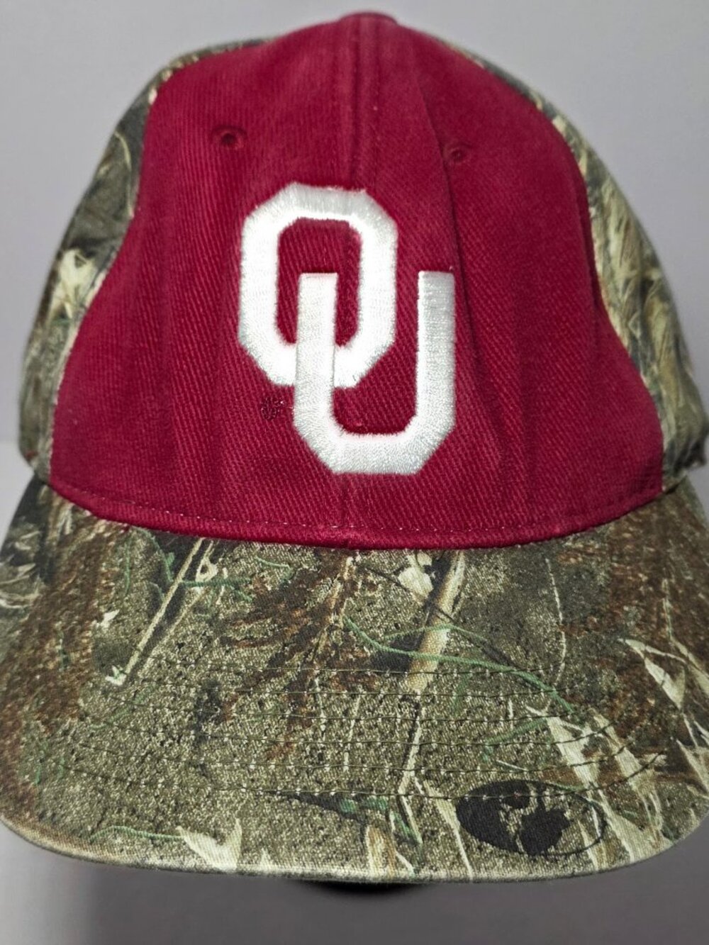 Captivating Headgear Mens Oklahoma Sooners Red Camo Pattern One Size Fits All